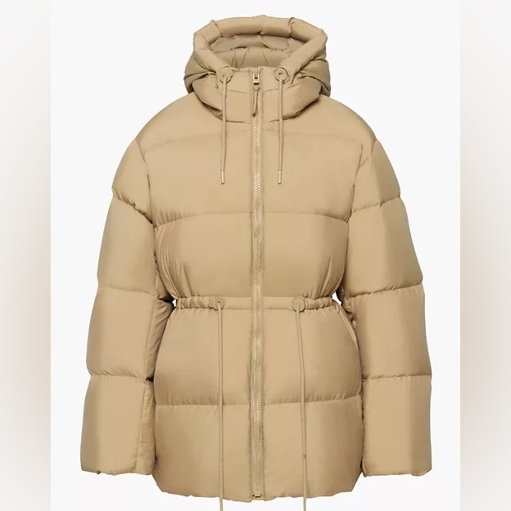 Aritzia Wilfred Laramie Puffer Coat in Oxford Tan Size Small - Picture 8 of 10